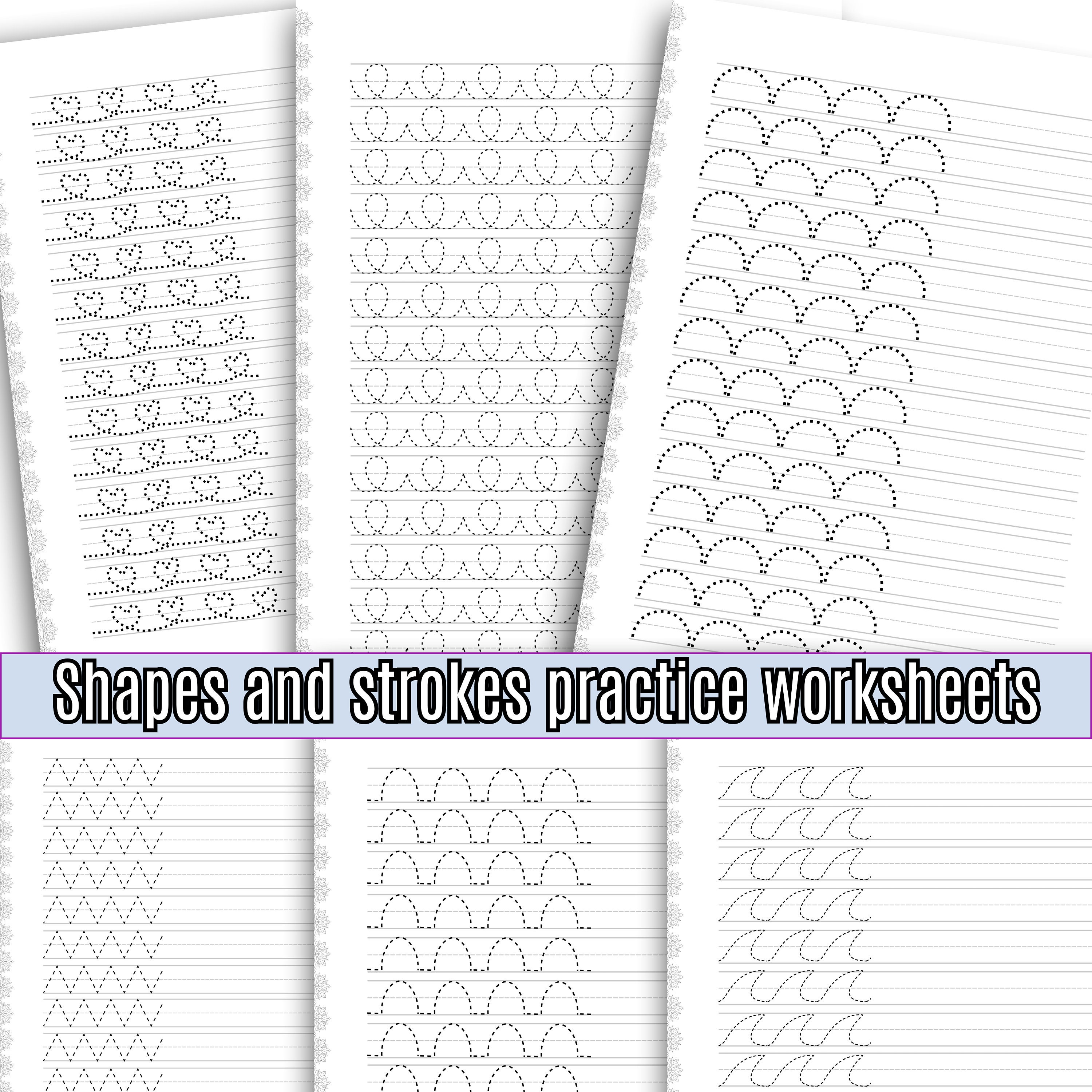 Cute Cursive Handwriting Practice Worksheets Printable Tracing Sheets ...