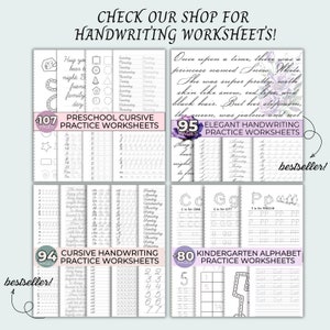 Cursive Writing Chart Poster, Cursive Alphabet Poster, Cursive Chart ...