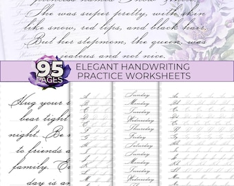 Elegant Cursive Handwriting Worksheets Elegant Handwriting Cursive Alphabet Improve Handwriting Cursive Writing, Elegant Cursive Tracing