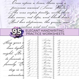 Channie's Foglio Di Lavoro Per Scrittura A Mano Visiva, 1° - 3° Elementare, 40 Fogli, 80 Pagine, Con Blocchi Colorati Per Imparare A Scrivere