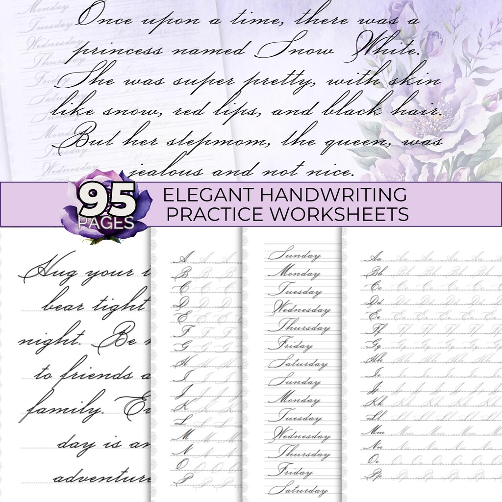 Channie's Foglio Di Lavoro Per Scrittura A Mano Visiva, 1° - 3° Elementare, 40 Fogli, 80 Pagine, Con Blocchi Colorati Per Imparare A Scrivere