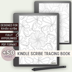 Kindle Scribe Tracing Pages Kindle Scribe Templates Mindfulness Tracing books Mindfulness Activity Kindle Scribe Pdf Journal Kindle Tracing
