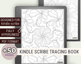 Kindle Scribe Tracing Pages Kindle Scribe Templates Mindfulness Tracing books Mindfulness Activity Kindle Scribe Pdf Journal Kindle Tracing