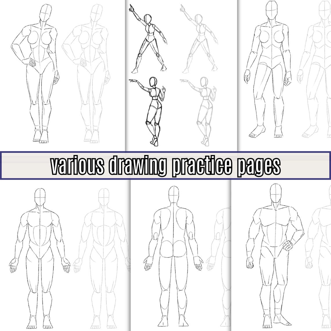 Practice Sketch Example Sketch Drawing Practice Worksheets, Pencil Drawing Tutorial Printable ...