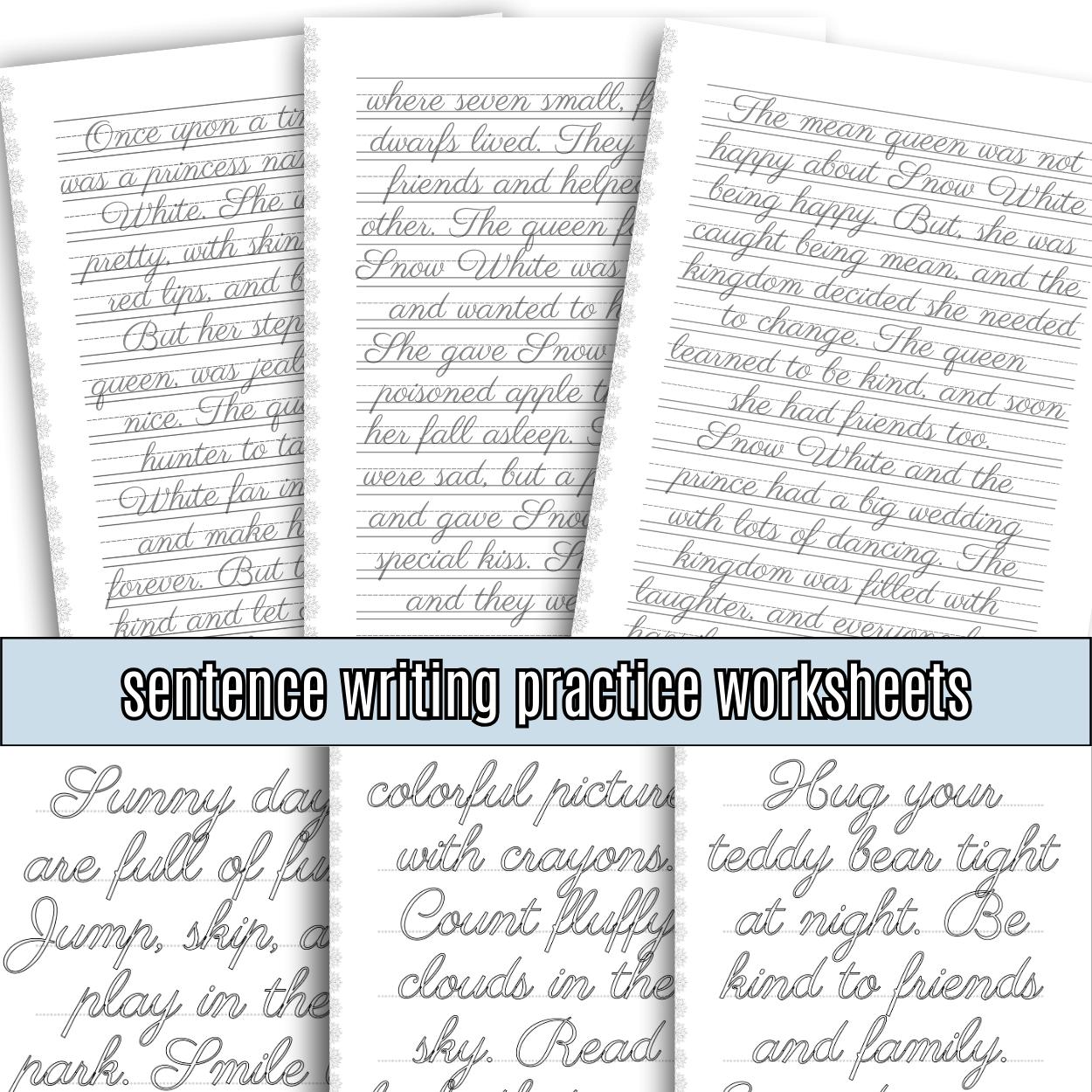 Handwriting Practice Worksheets Bundle Lifetime Access, Cursive Writing ...
