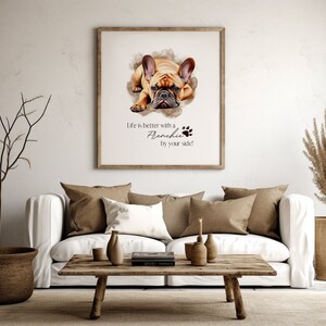 French Bulldog Digital Wall Art Frenchie Wall Art Digital French Bulldog Digital Wall Art