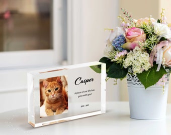 Placa conmemorativa de mascotas / Regalos personalizados para la pérdida de mascotas / Regalo de simpatía para gatos, perros y cualquier otro animal