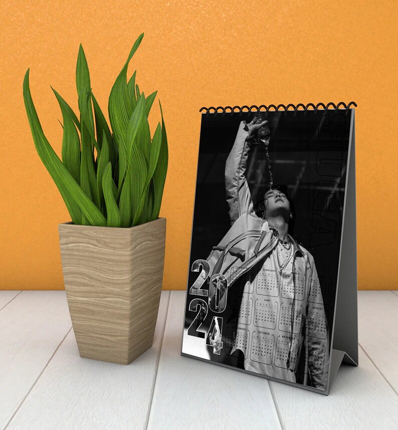 2024 BTS Calendar Printable SUGA Themed - Etsy