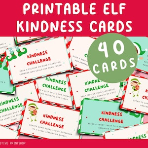 Elf Kindness Cards - Elf Notes - Afdrukbare Elf Kit - Elf Messages - Elf Note Christmas - Kerstactiviteiten voor kinderen - Elf Printables