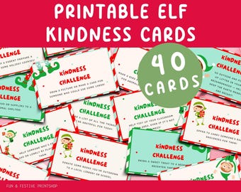 Elf Kindness Cards - Elf Notes - Printable Elf Kit - Elf Messages - Elf ...