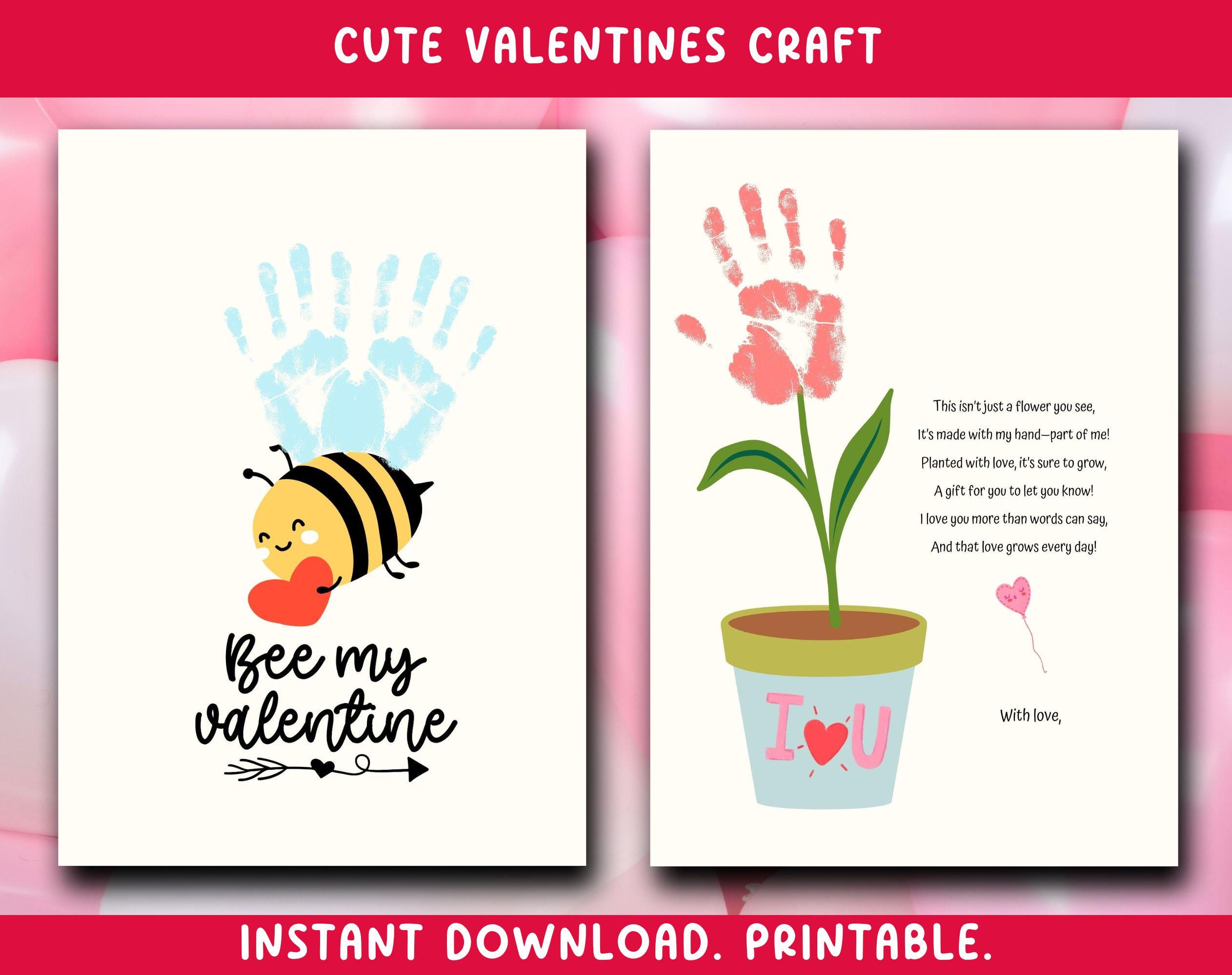 Valentine's Day Handprint Art - Love Handprint - Valentines Day Craft ...