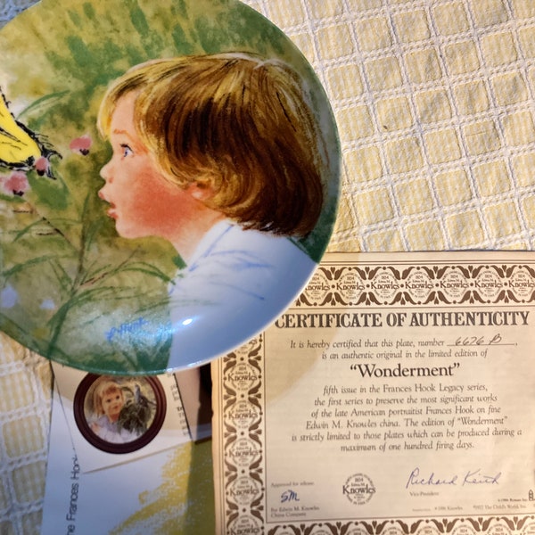 Great deal**1986 Knowles collectible plate wonderment edition!