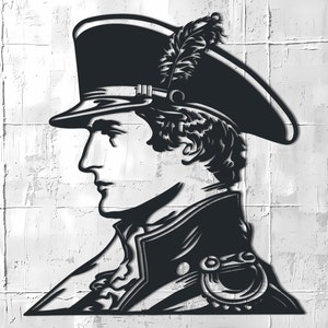 Napoleon Bonaparte Silhouette, Unique Artwork Gift Idea, Historical Figure Decor, Iconic Leader Artwork, French Emperor, France Gift