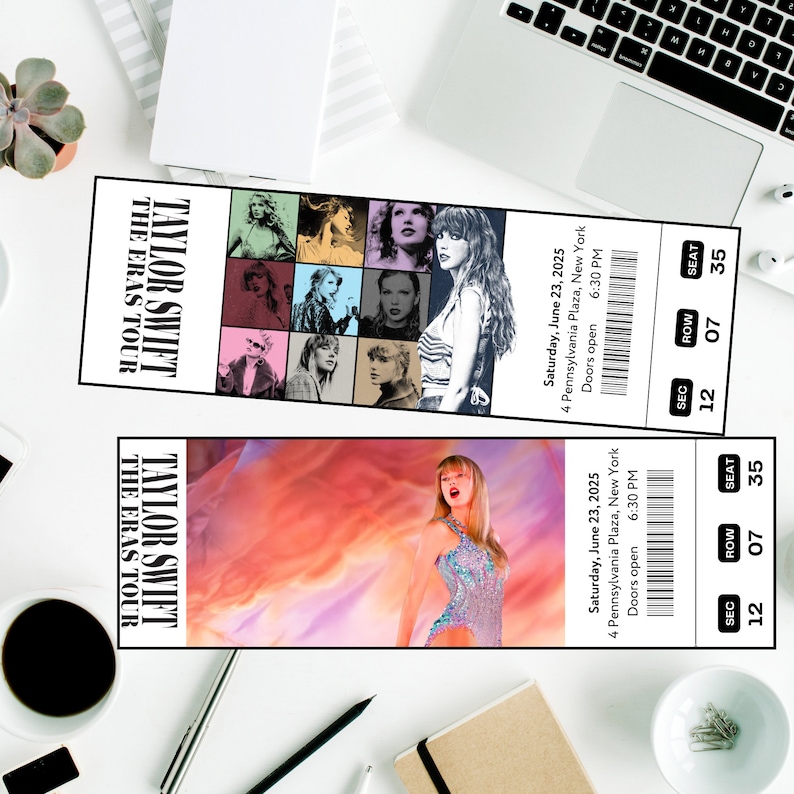 Printable Taylor Swift the Eras Tour 2024 Digital Tickets, Editable Printable Taylor Swift the Eras Tour 2024 Digital Tickets, Editable