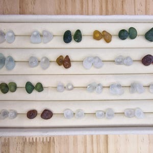 Sea Glass Stud Earrings | Mermaid Tears Earrings | Beach Glass Jewellery | Ocean Earrings | Coastal Gift | Handmade Sea Glass Studs