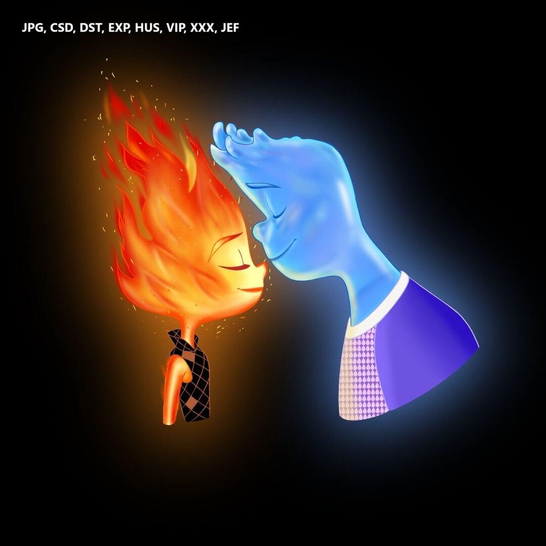Elemental Ember and Wade Disney - Pixar Embroidery Files for ...