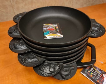 Portion Cast Iron frying pan. With pictures