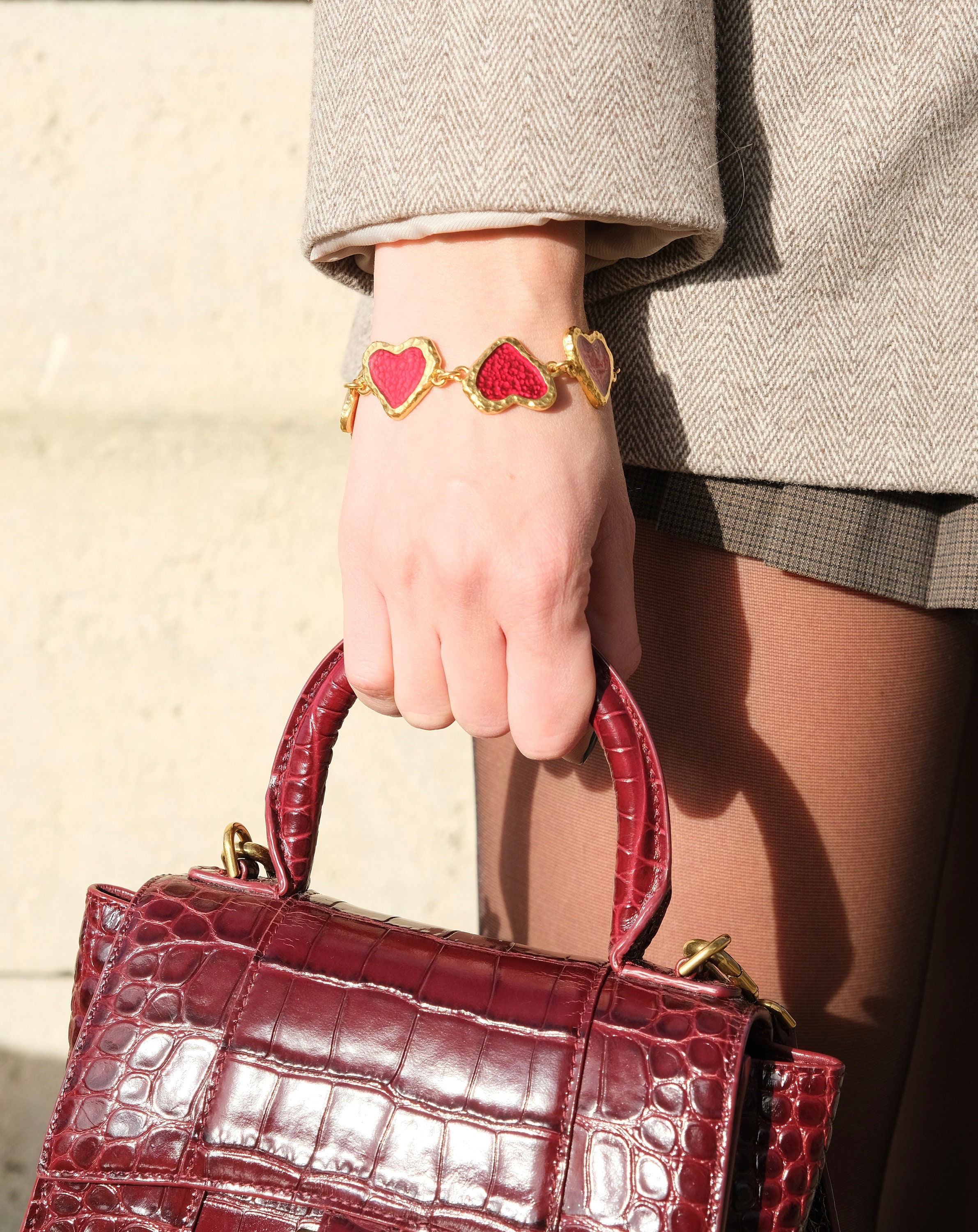 Bracelet Haute Couture Jacques Esterel – Métal Doré, Occasion Mais Superbe