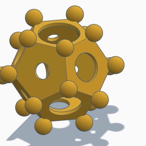 Roman Dodecahedron 3D Model obj