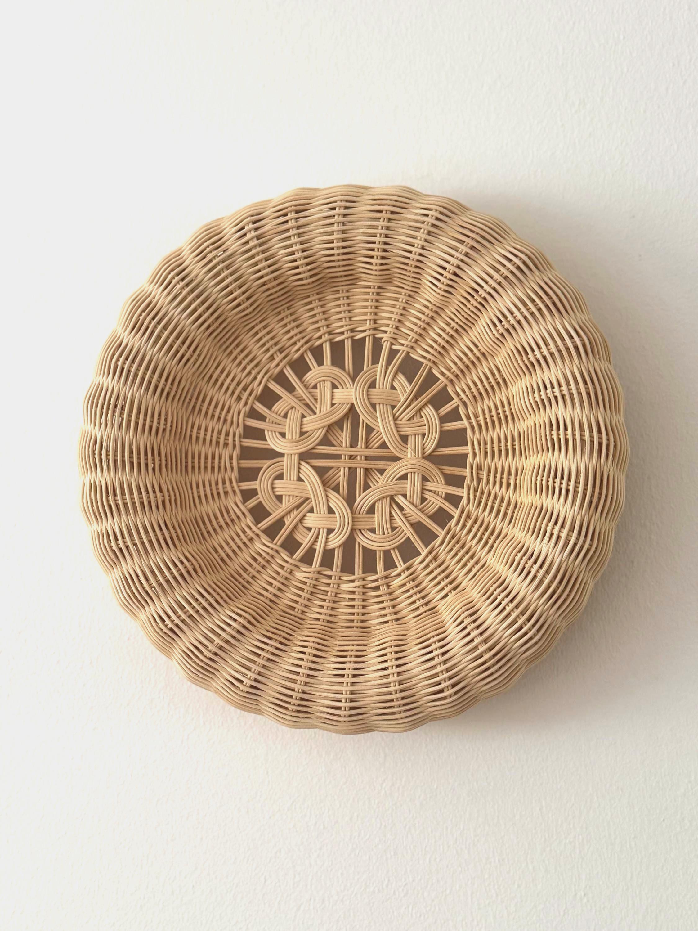 丸い装飾用籐バスケット - Etsy 日本