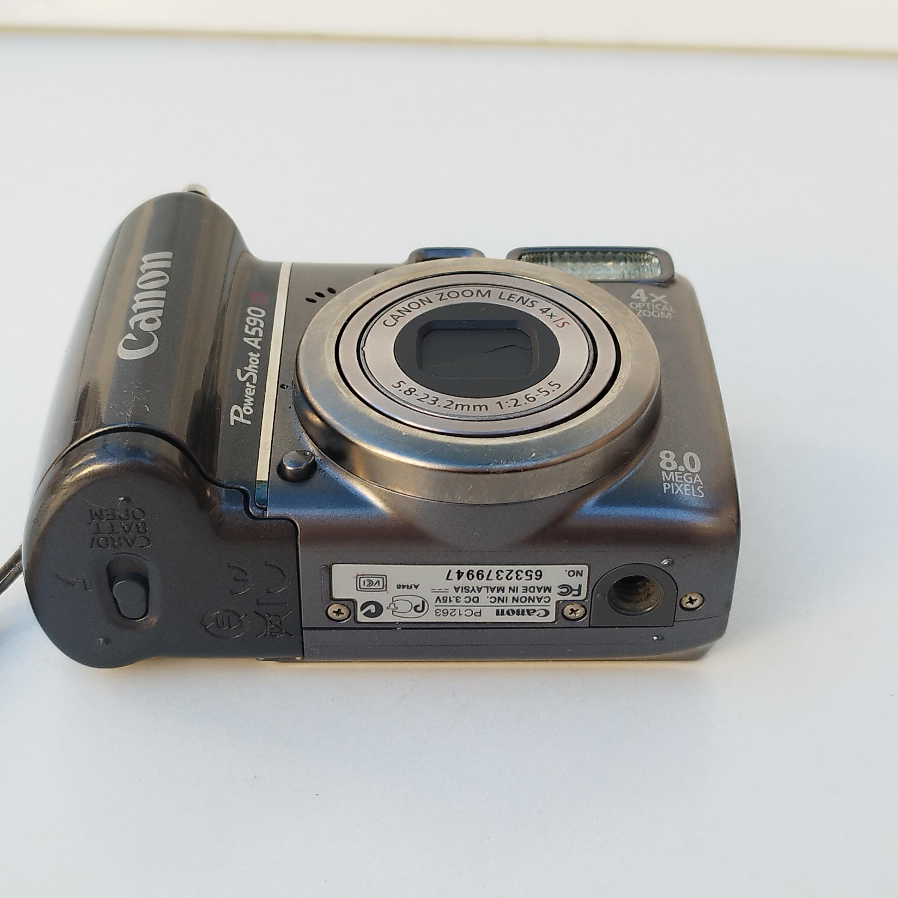 Canon Powershot A590 IS – Compact Digital Camera 8 MP – Black - Etsy