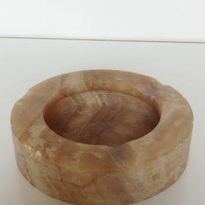 Honey onyx large ashtray