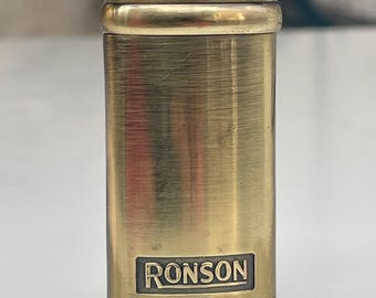 Vintage collectible Gold tone Ronson lighter