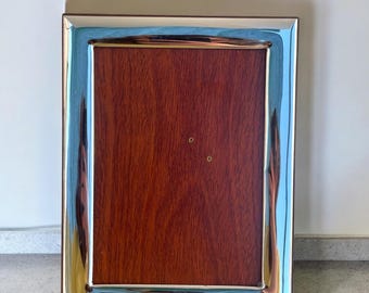 Silver wood picture frame