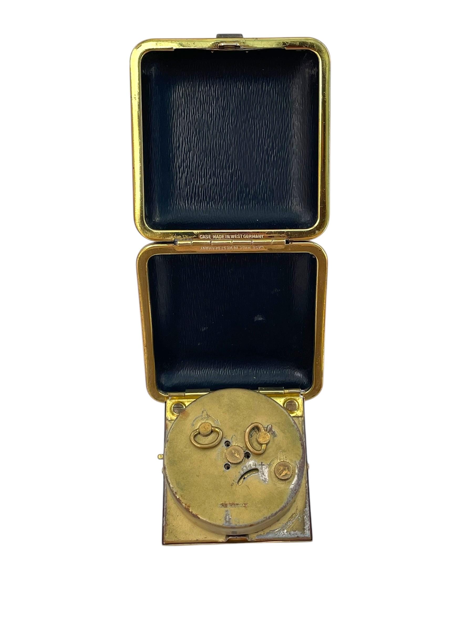 Réveil De Voyage Vintage Sumatic Allemagne Est – Mécanique – Rare