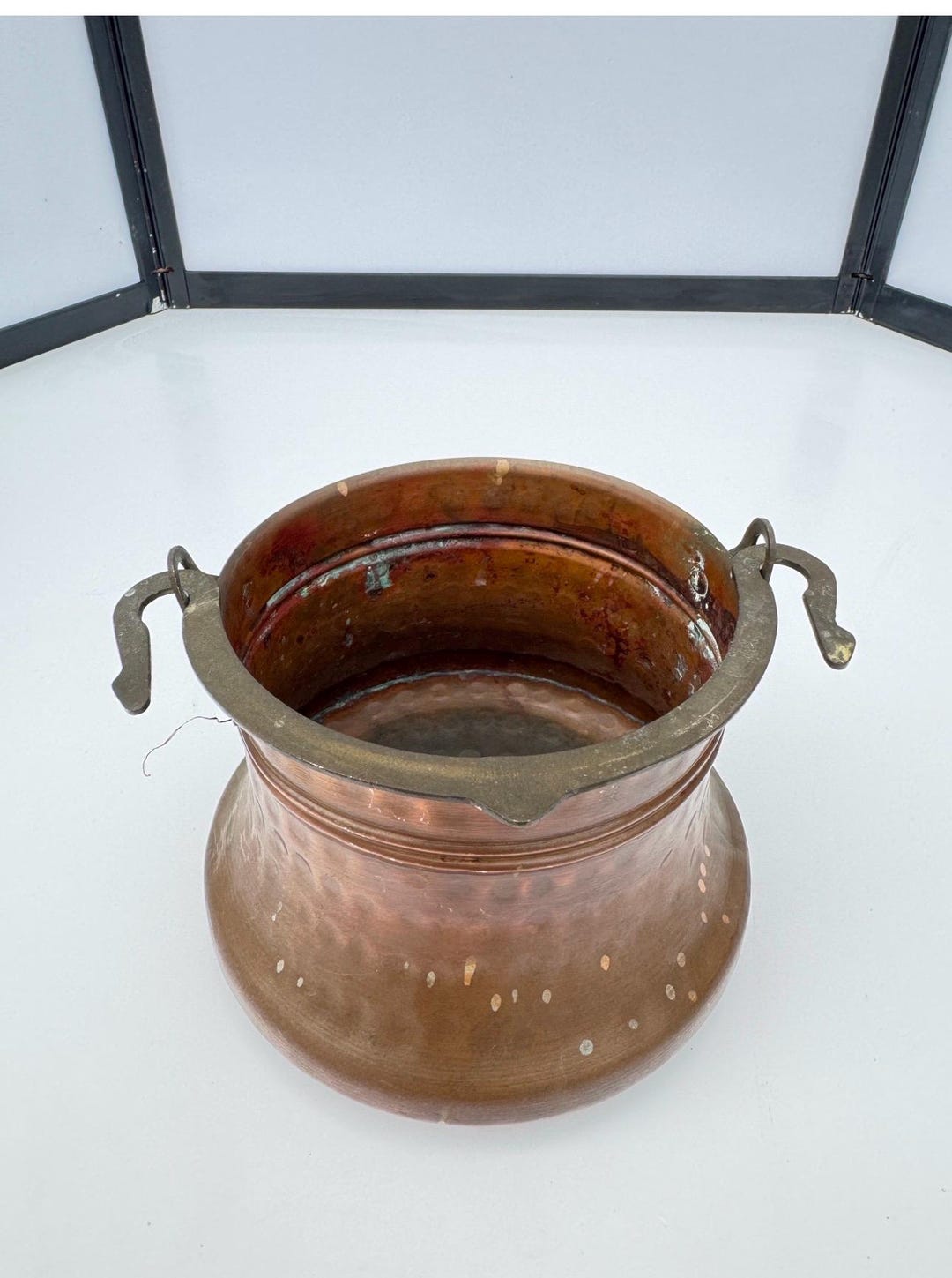 Antique Hand-hammered Copper Cauldron With Brass Handle | 19th–early ...