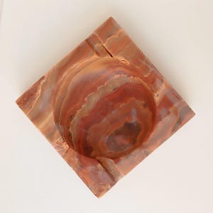 Vintage marble onyx ashtray