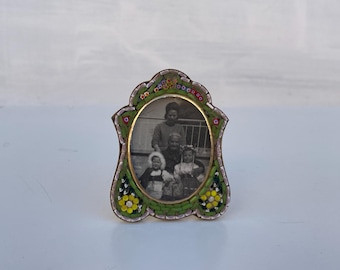 Vintage Italian Micro Mosaic Picture Frame