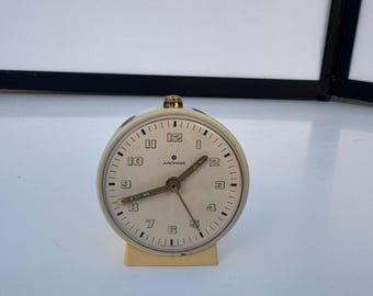 vintage mechanical wind-up Junghans alarm clock