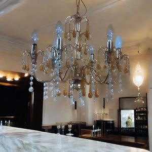 Vintage Italian Murano glass crystal Chandelier