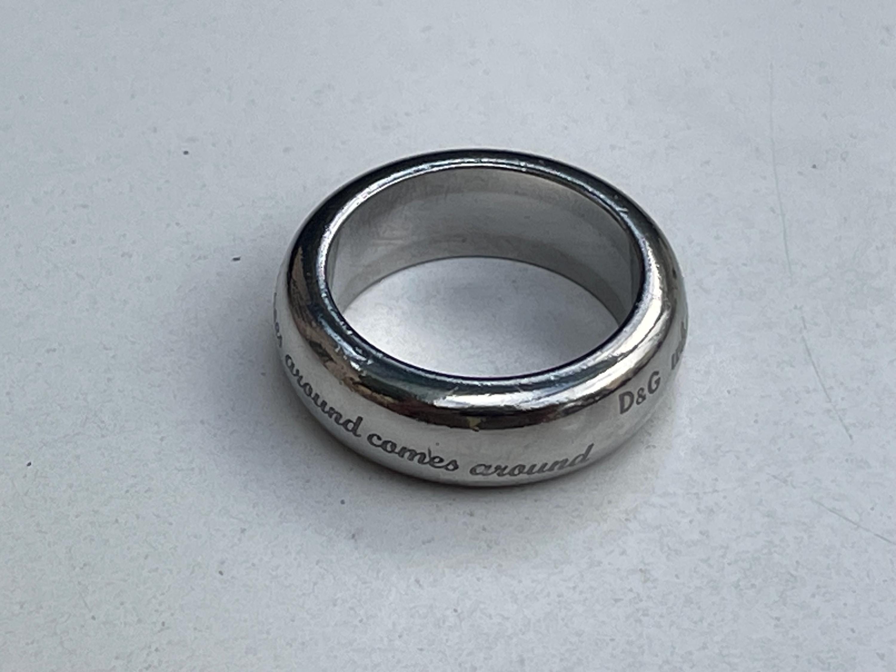 D&G Dolce Gabbana What Goes Around Comes Around Ring - Etsy D&G Dolce Gabbana What Goes Around Comes Around Ring - Etsy