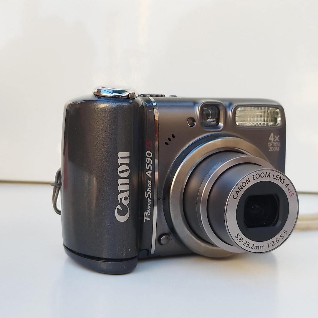 Canon Powershot A590 IS – Compact Digital Camera 8 MP – Black - Etsy