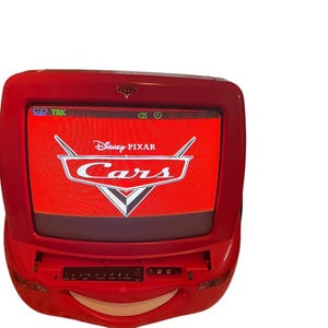 Disney Pixar Cars Lightning McQueen Vintage Retro Tv / DVD Combo Teliversion