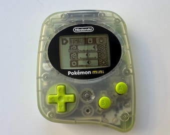 Nintendo Pokémon Mini Grün Konsole MIN-001 Getestet Arbeits Pokémon Party Mini