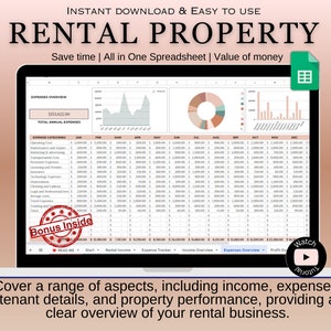 Rental property spreadsheet | Rental property bookkeeping, Landlord property spreadsheet, Rental Income, Rental planner Google sheets, Rent