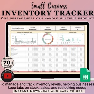 Inventory Spreadsheet | Inventory tracker, Etsy Inventory Spreadsheet Client tracker Inventory Sheet Inventory template Business spreadsheet