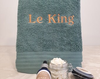 Men's Wellness Set - Moisturizing Balm & Beard and Hair Oil - Personalized Bath Linen