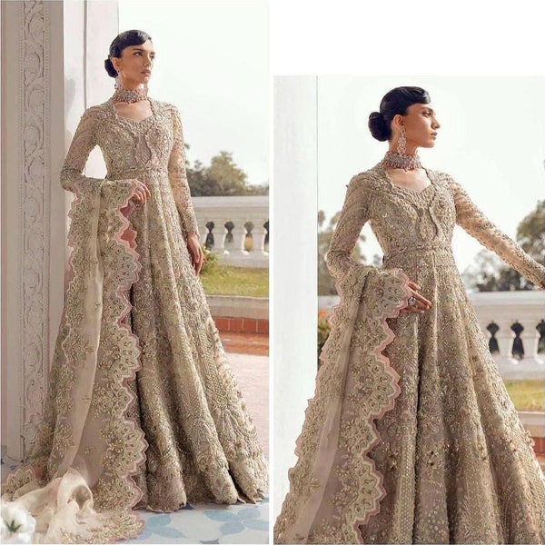 Pakistani Indian Wedding Dresses Mehndi nikkah dress Bridal suits Maxi frock embroidery clothes latest salwar kameez custom stitched outfit