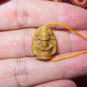 Nepal Tibet Buddhist Carved Yak Bone Citipati Skull Ornament Talisman Pendant (g11)