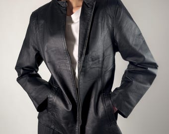 Vintage Joy Genuine Leather Jacket | Black