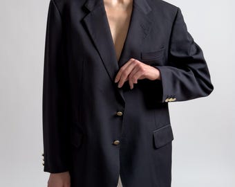 Burberry Wool Blazer | Navy