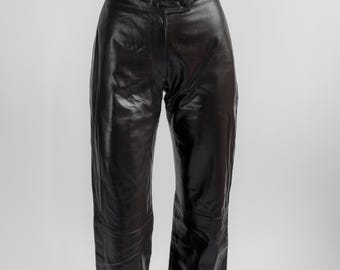 Fiocchi Italy Nappa Leather Trousers | Mocha Brown