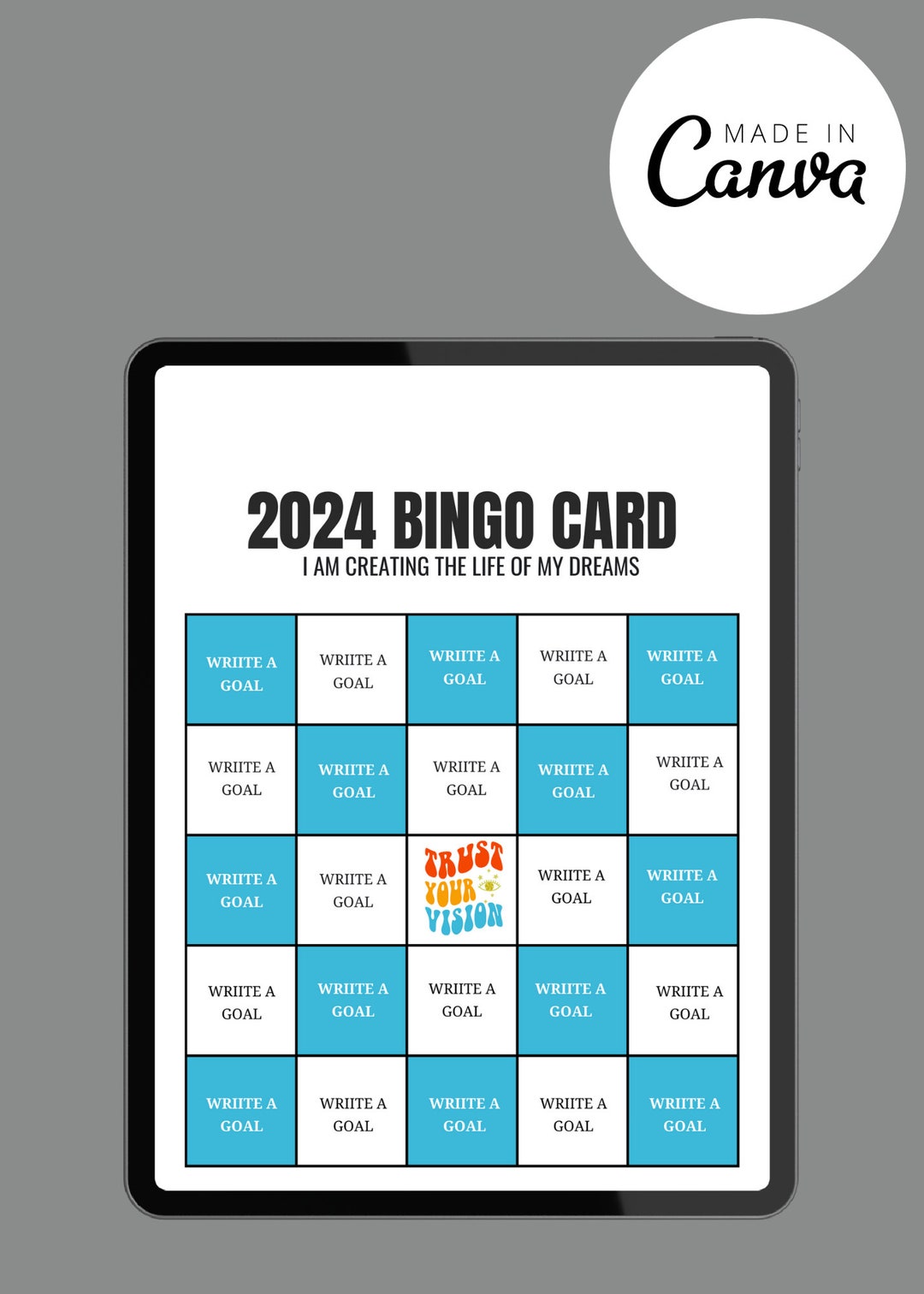2024 EDITABLE BINGO CARD Etsy