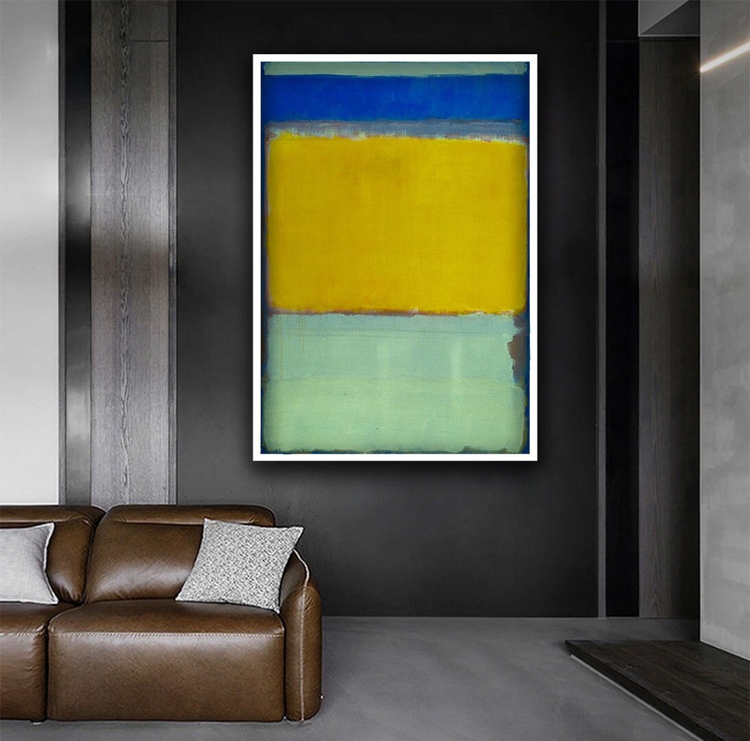 Mark Rothko Blue Yellow and Green Canvas, Mark Rothko Panel, Mark ...