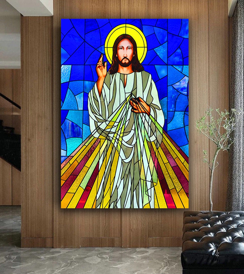 Jesus Canvas, Jesus Wall Art, Christian Art, Faith Art, Jesus Painting