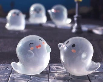 DIY Luminous Mini Ghost Devil Figurines Glow in the Dark Halloween Decorations, Spooky Home Décor & Party Horror Props